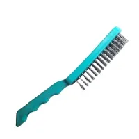 Щетка металлическая ручная, шестирядная, пластиковая ручка, "MAXIMUM"  MX 08700