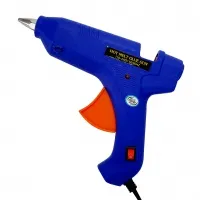 Термопистолет клеевой с выключателем 20Вт синий